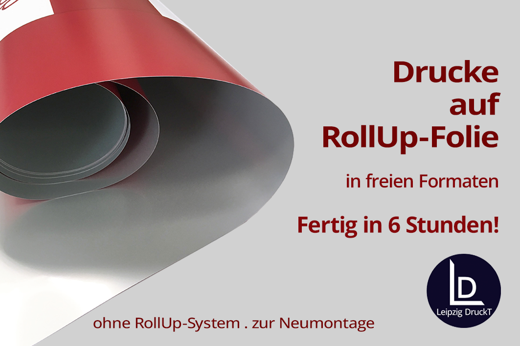 Foliendruck auf RollUp-Folie
