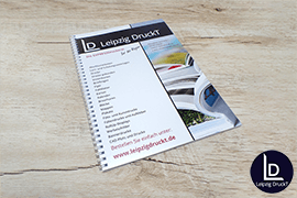 Broschüren mit Drahtringbindung