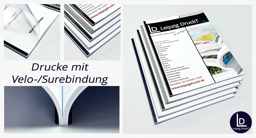 Drucke im Softcover mit Velo/Surebindung