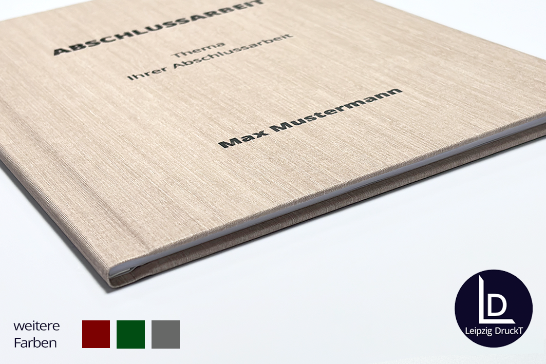 Arbeiten mit exklusiver schwarzer Coverbeschriftung